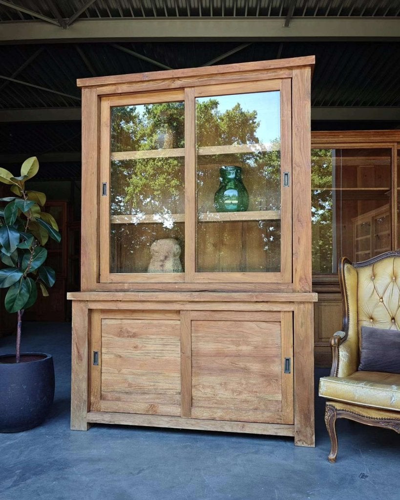 Stoere teakhouten buffetkast | Reclaimed teakhout   #4120