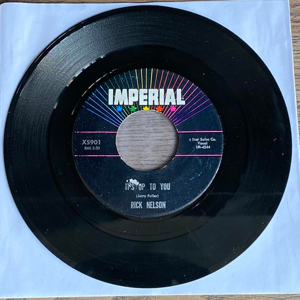 7" Rick Nelson - It's Up To You / I Need You, Gebruikt, Originele persing, 7 inch, Single