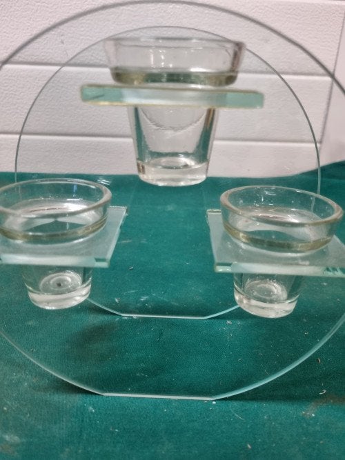 waxine licht houder glas, Ophalen of Verzenden, 'T Olde Gre-j, Info@toldegrej.nl, Endepoelstraat 20f Didam