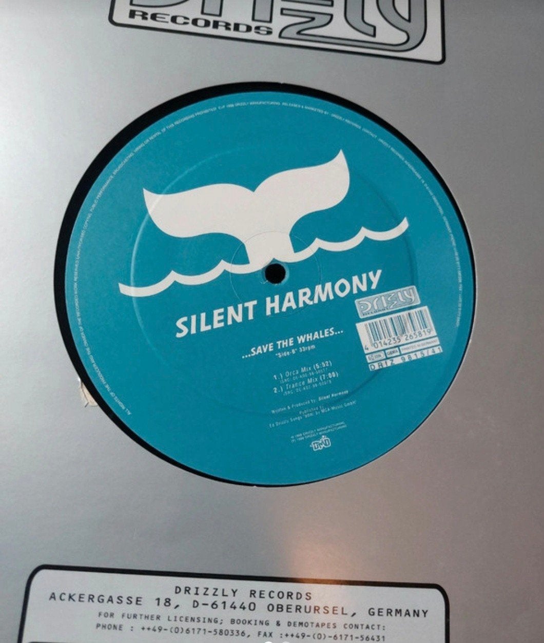 Silent Harmony - Save The Whales (Vinyl, 12 inch), Cd's en Dvd's, LP, Gebruikt, Trance, Ophalen of Verzenden