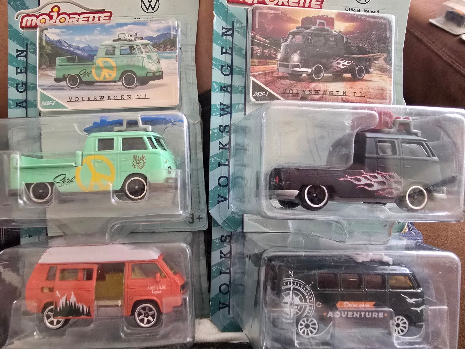 Majorette Volkswagen T1 en T3 busjes - Set van 4, Ophalen of Verzenden, Nieuw, Auto