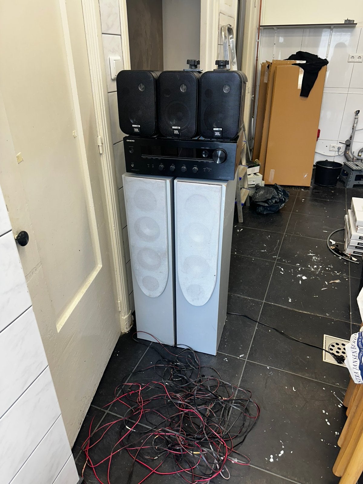 Muziekinstallatie met boxen, Overige merken, Gebruikt, MP3-aansluiting, Ophalen of Verzenden