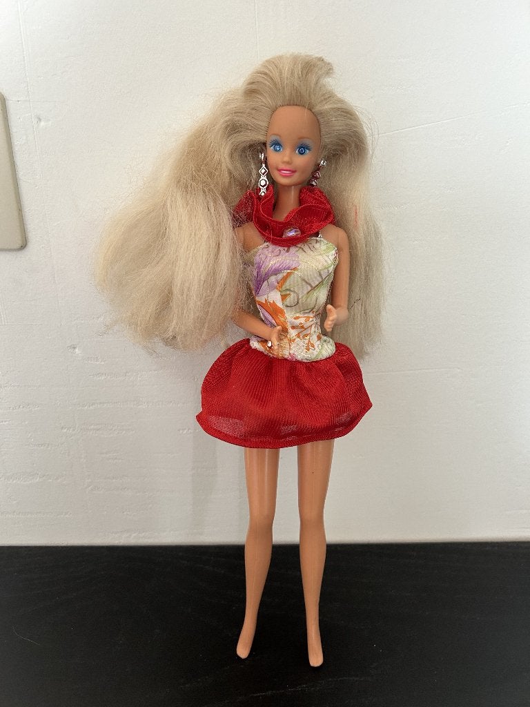 Sparkled eyes barbie jaren '90, Ophalen of Verzenden, Gebruikt, Pop