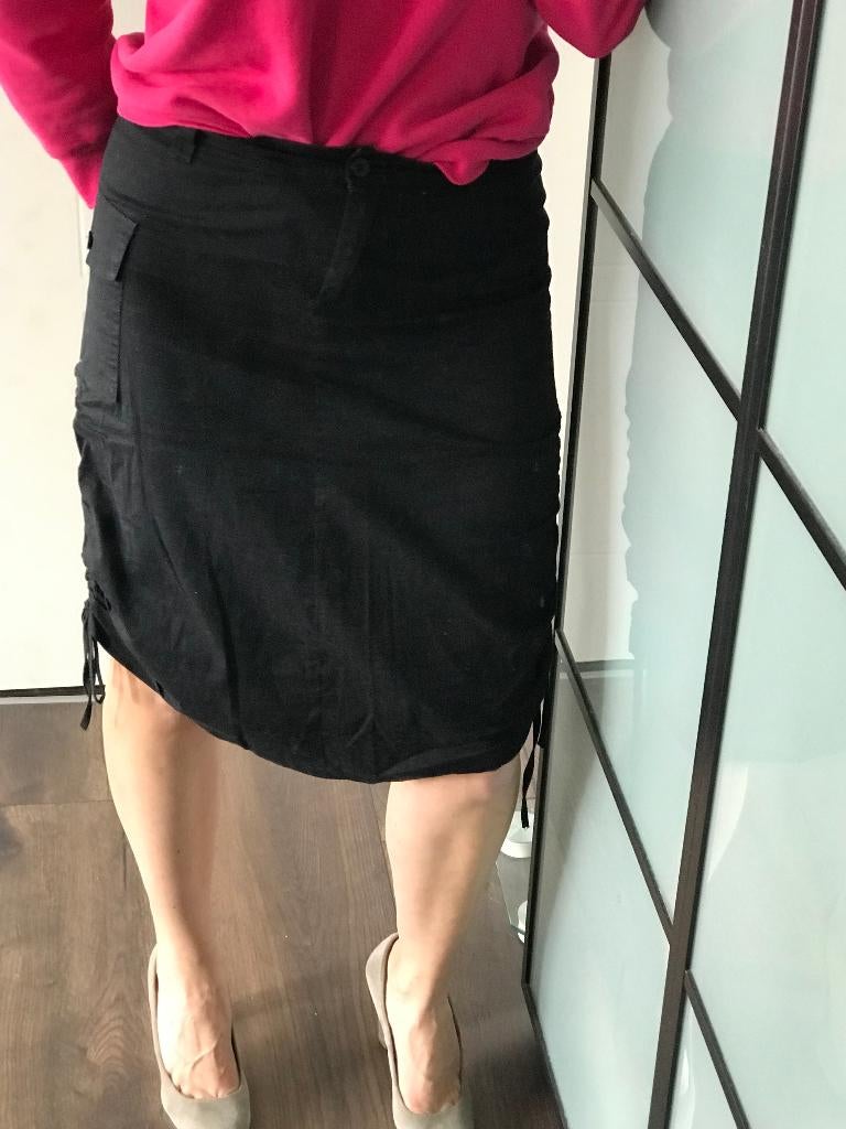 Terranova zwarte cargorok cargo rok verstelbare lengte 38, Kleding | Dames, Maat 38/40 (M), Zwart, Nieuw, Ophalen of Verzenden