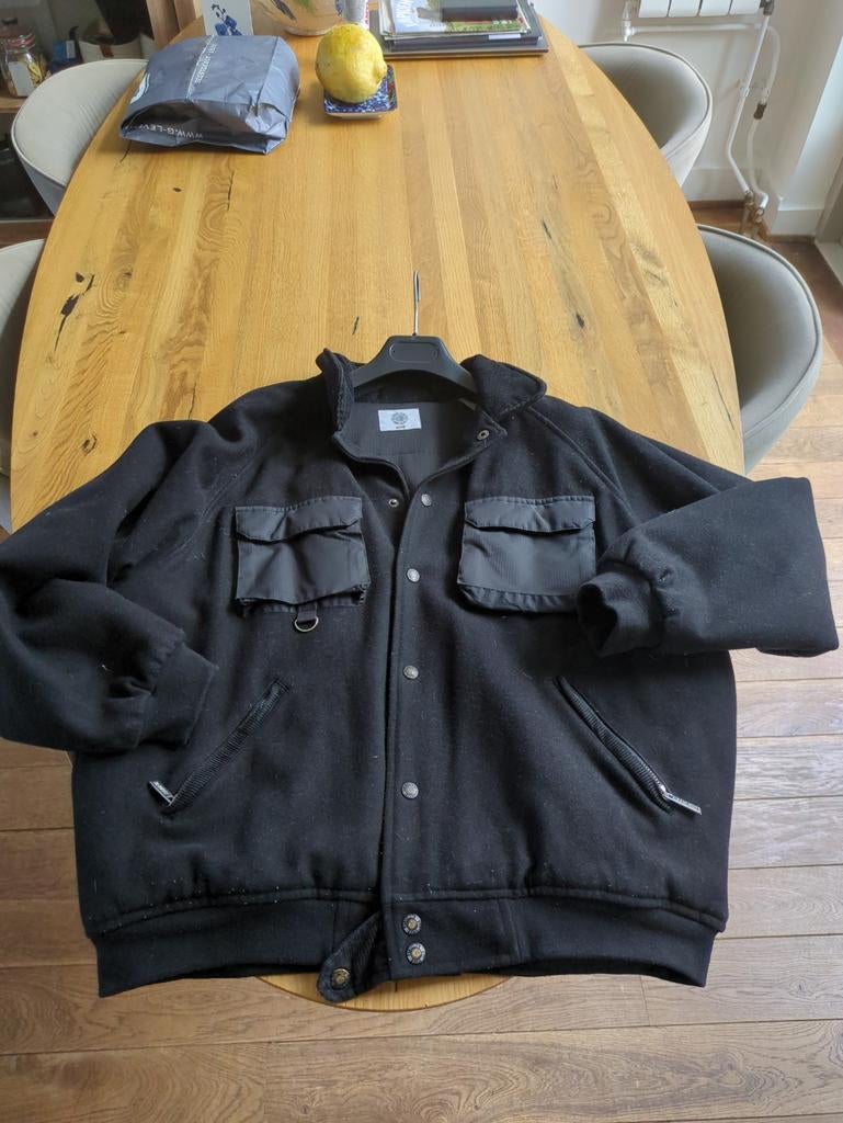Banlieue jas, zwart stof maat M, Kleding | Heren, Jassen | Winter, Ophalen of Verzenden