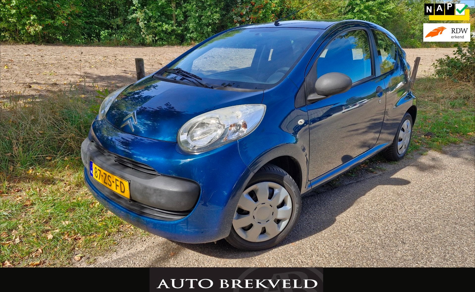 Citroen C1 1.0-12V Séduction 68PK, Voorwielaandrijving, Stof, Gebruikt, Zwart