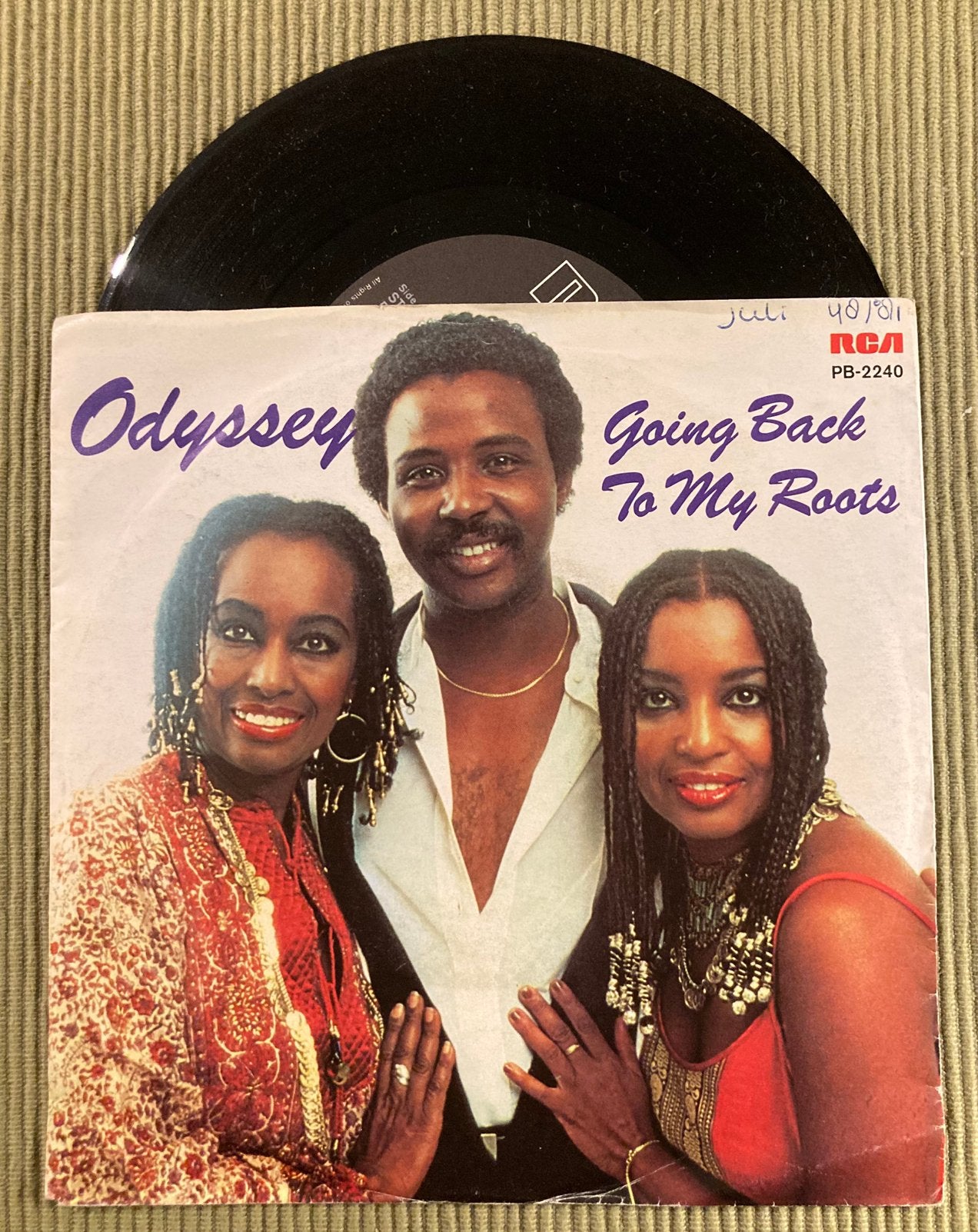 Vinyl single Odyssey - Going back to my roots, Gebruikt, 7 inch, Ophalen of Verzenden, Dance en House