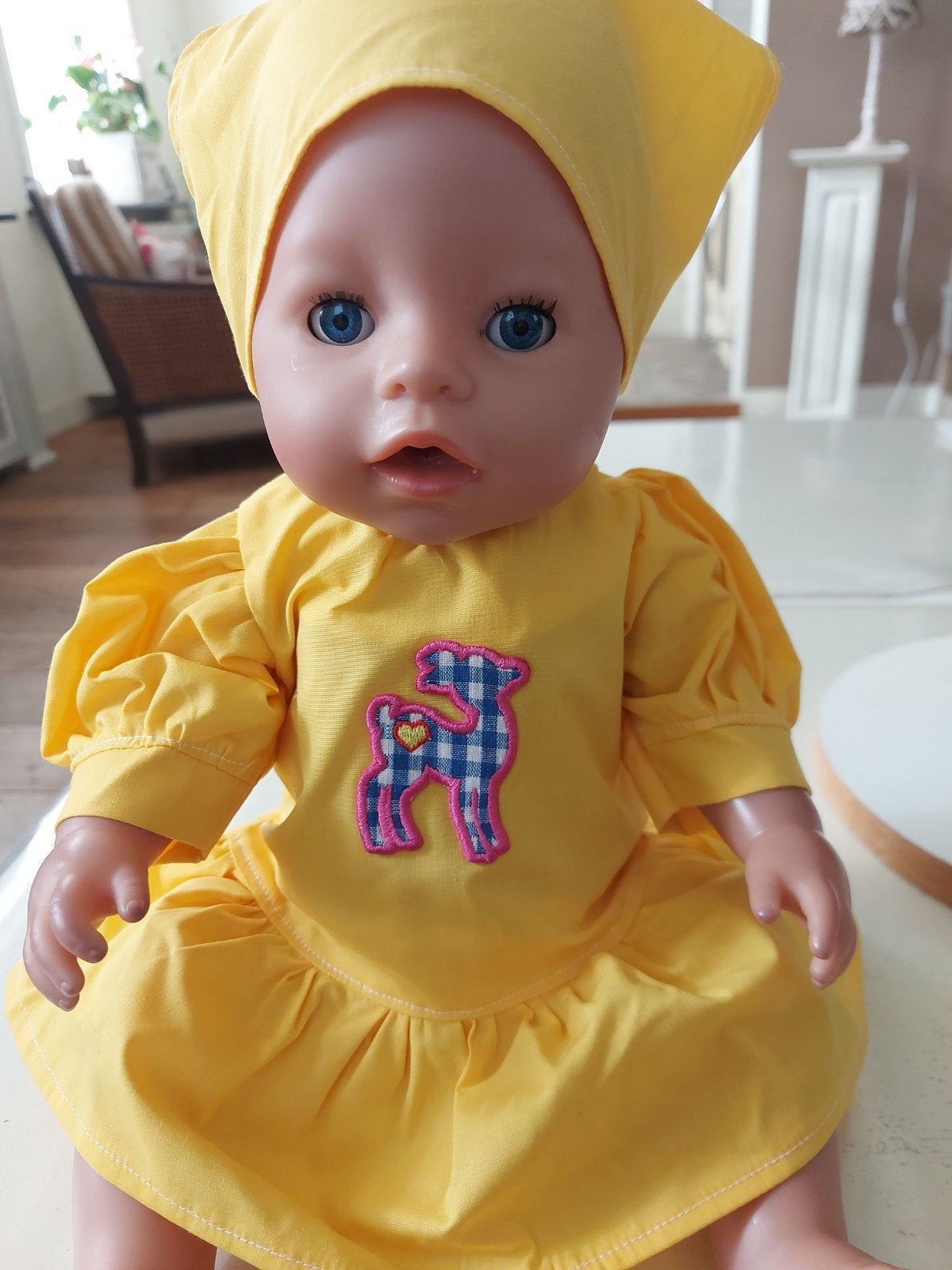 3 delig bambi set baby born pop 43cm, Ophalen of Verzenden, Nieuw, Babypop
