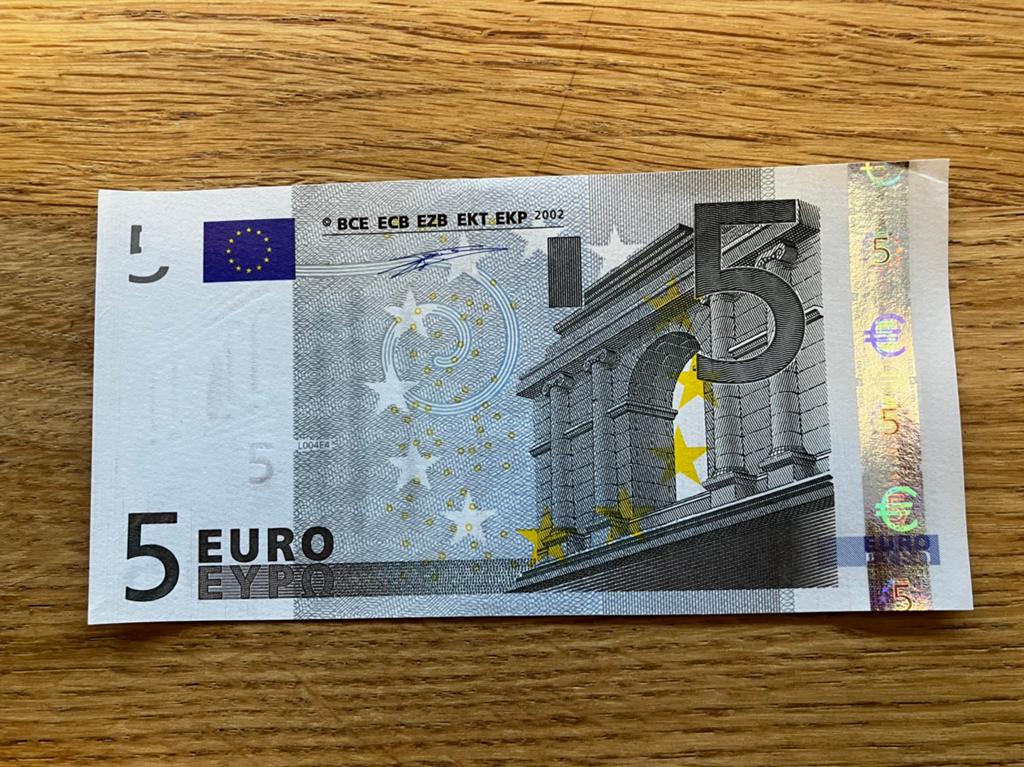€5,- Duisenberg - Frankrijk - aUNC, Ophalen of Verzenden, Frankrijk, 5 euro