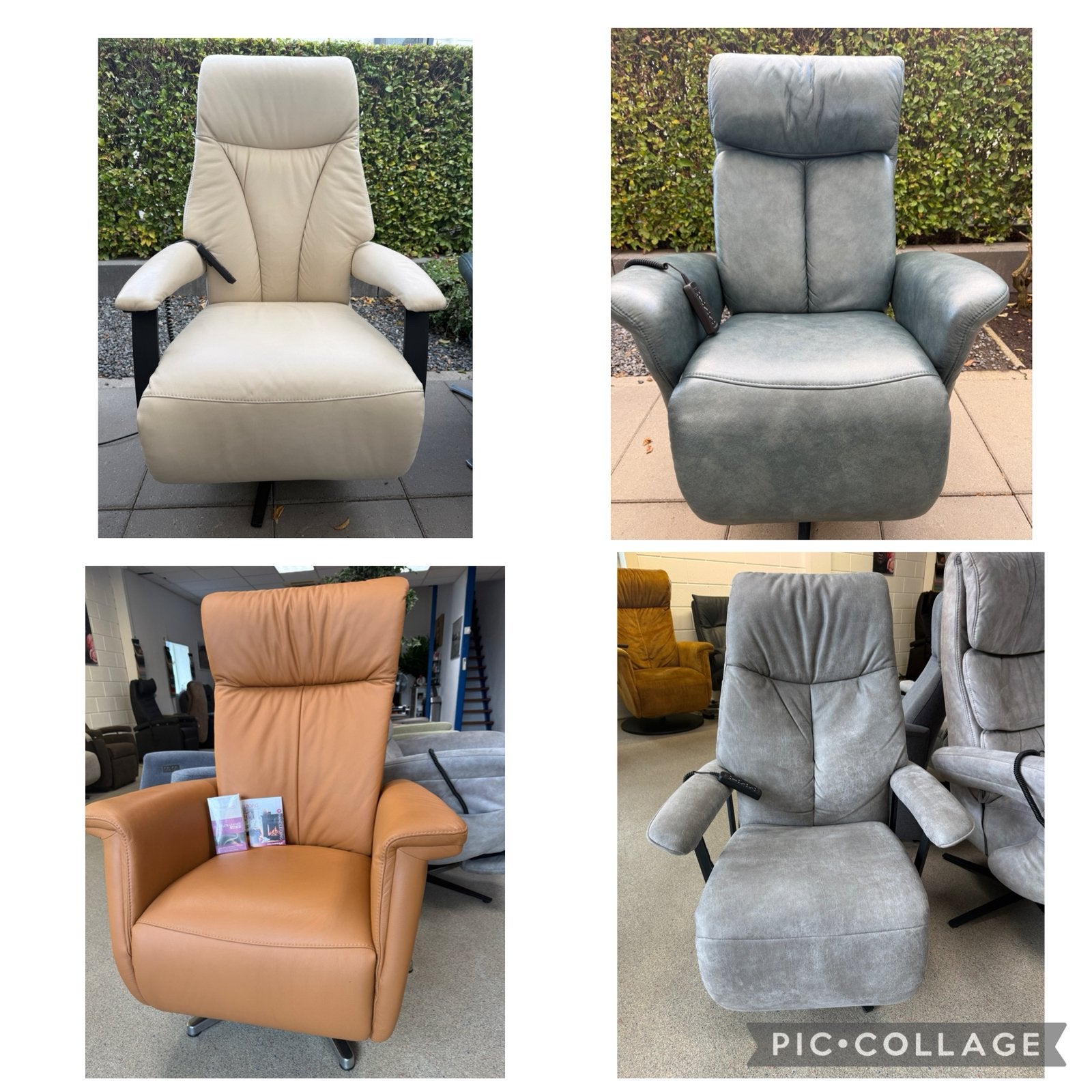 Outlet Meubelzorg sta op stoelen relax fauteuils S tot Xl, Verzenden, Zo goed als nieuw, Leer, Ruime keuze uit 100 verschillende merken