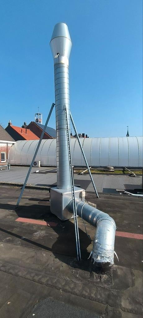 Afzuiginstallatie met Fischbach Motor, Ophalen, Wandschouwkap, Motor