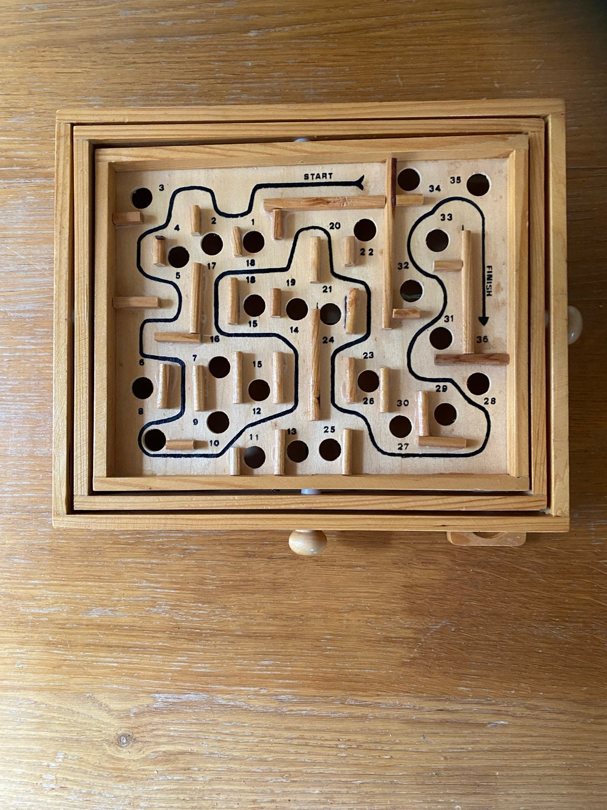 Houten Labyrint Spel - Klassiek Balansspel, Ophalen, Gebruikt, Jongen of Meisje