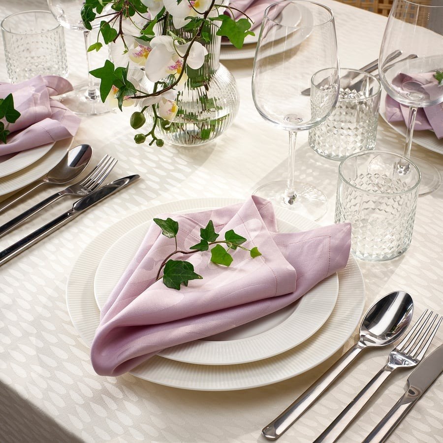 6 Liguster roze stoffen servetten IKEA, Huis en Inrichting, Keuken | Textiel, Wasbaar, Nieuw, Overige materialen, Ophalen of Verzenden