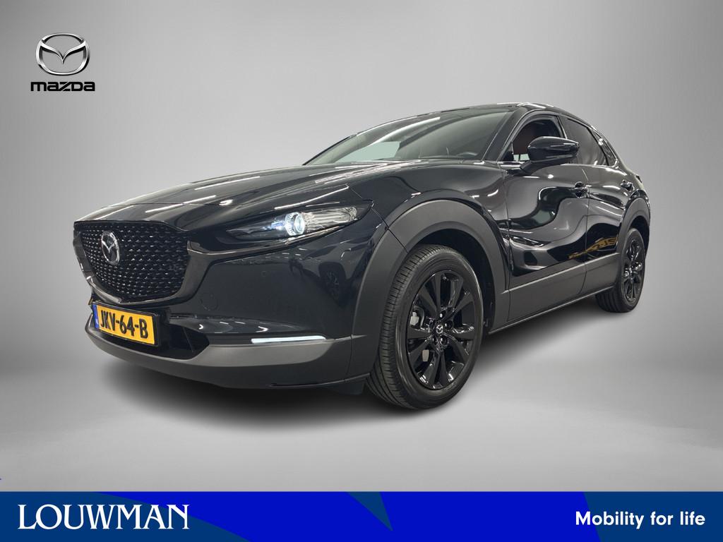Mazda CX-30 2.0 e-SkyActiv-X M Hybrid Nagisa | Leder | Stoel, Auto's, Mazda, Voorwielaandrijving, Stof, Gebruikt, Zwart