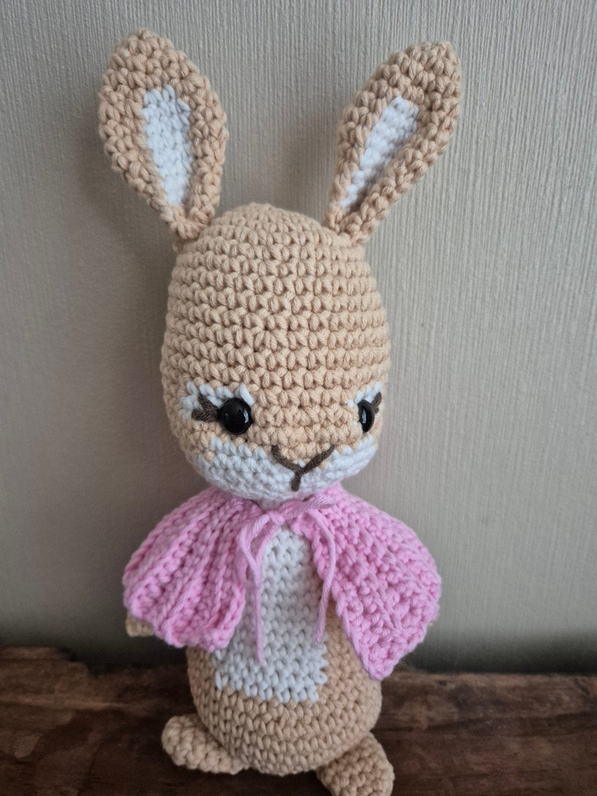 Flopsy Konijn - Gehaakt en Handgemaakt, ca. 20 cm hoog, Ophalen, Handgemaakt, Klein (minder dan 20 cm), Konijn