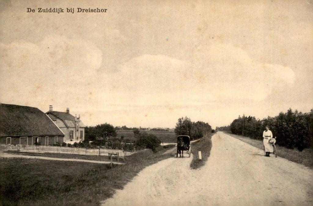 Dreischor De Zuiddijk # 880, Ophalen of Verzenden, Voor 1920, Ongelopen, Zeeland