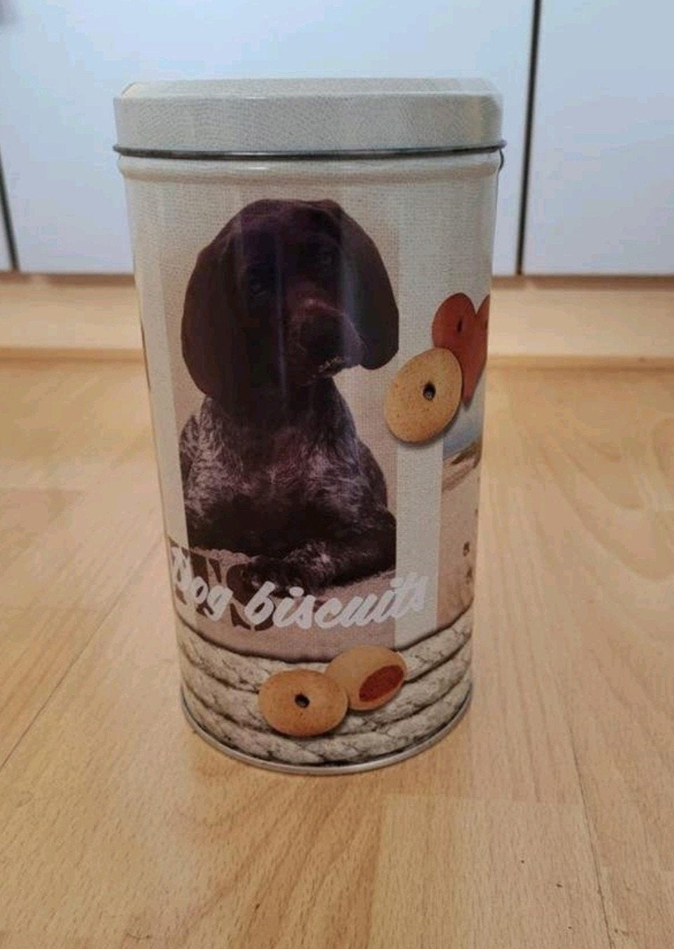 Groot blik voor hondenkoekjes, Verzamelen, Ophalen of Verzenden, Nieuw, Overige, Overige merken
