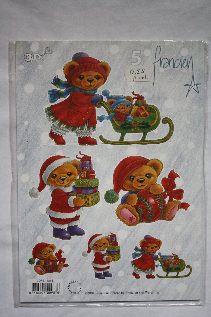 16 st. A5 knipvellen A5 3D marianne design 9969, Ophalen of Verzenden, Nieuw, Kerst, Knipvel