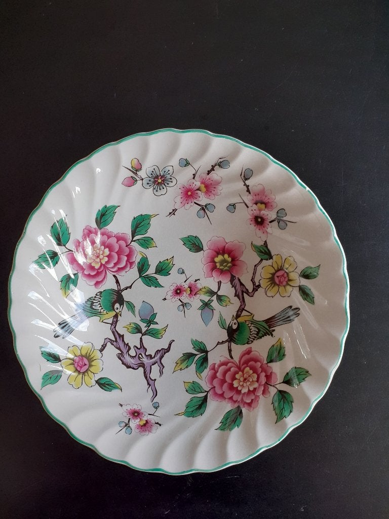 Old Foley James Kent dessertschaaltje Chinese Rose *eureka*, Antiek en Kunst, Ophalen of Verzenden