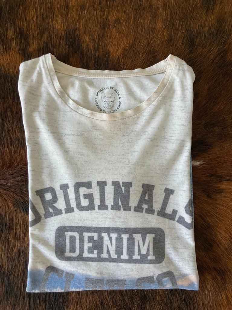 t-shirt - S - Jack & Jones - Original Denim    , Ophalen of Verzenden, Gedragen, Maat 46 (S) of kleiner, Blauw