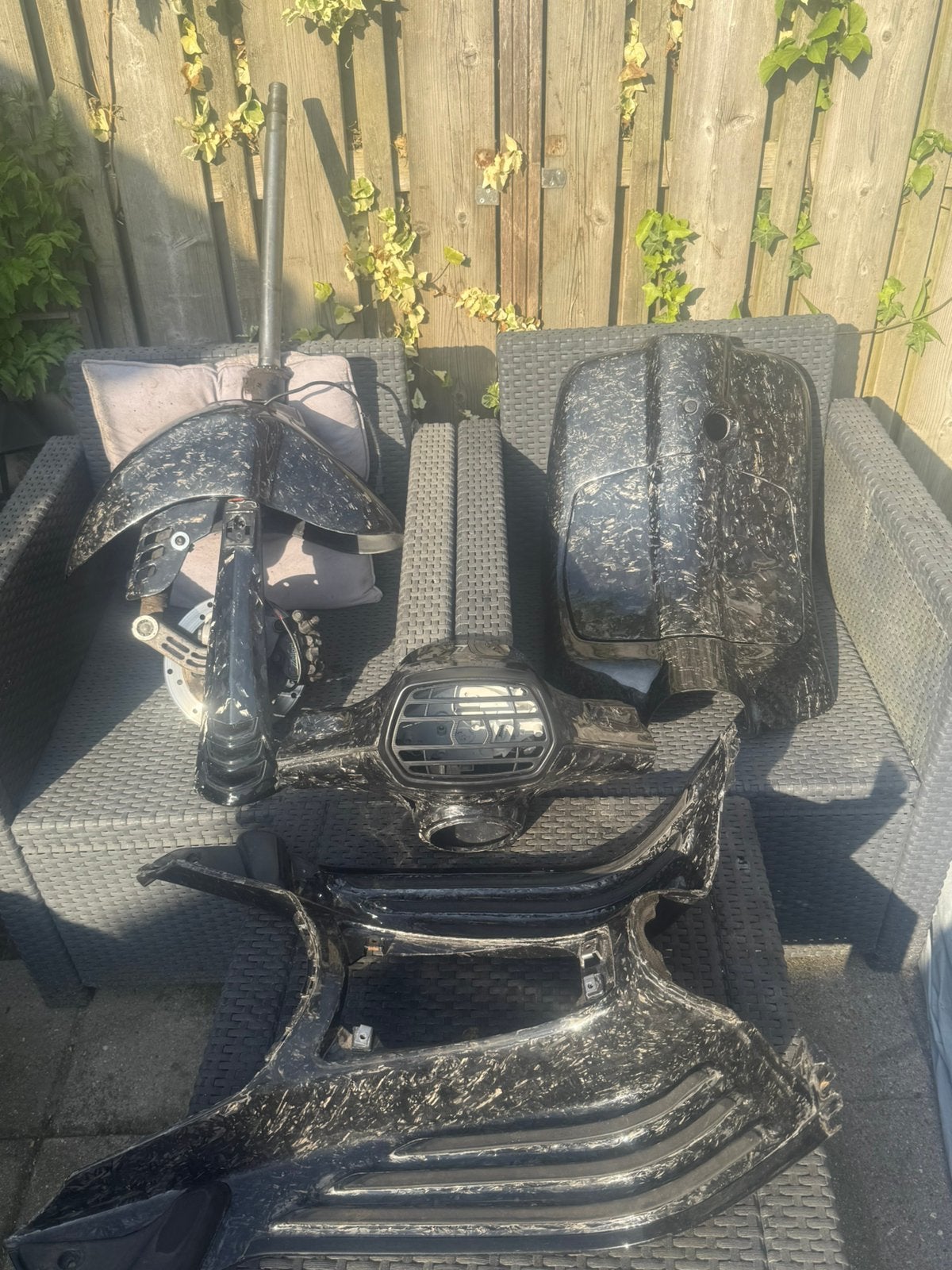 Forged Carbon Binnenkappen Vespa Sprint, Fietsen en Brommers, Brommeronderdelen | Algemeen, Ophalen of Verzenden, Zo goed als nieuw