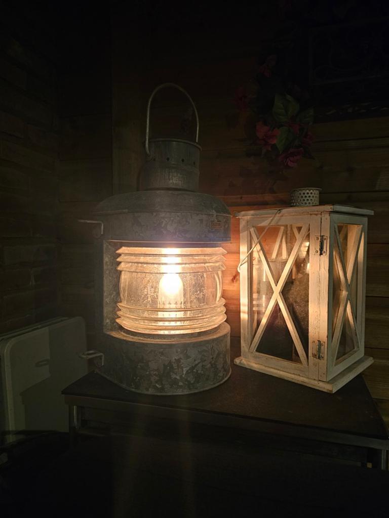 Antieke scheepslamp / lantaarn - Maritieme decoratie, Ophalen