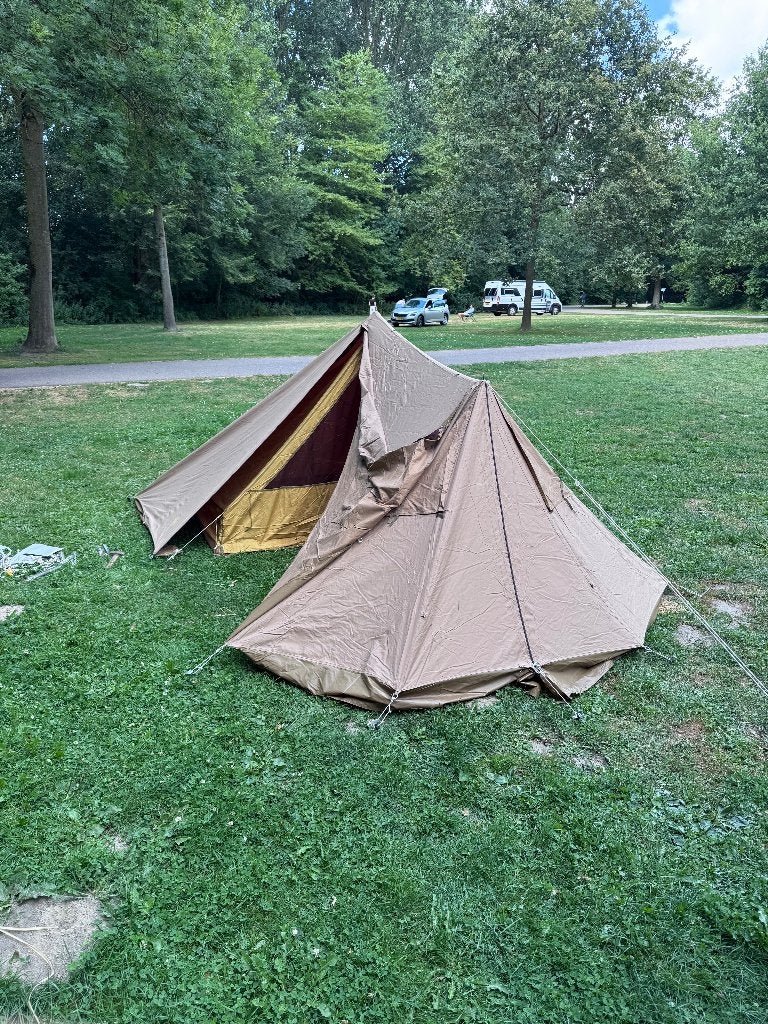 lichtgewicht katoenen tent (ESVO), Caravans en Kamperen, Ophalen, Gebruikt, Tot en met 2