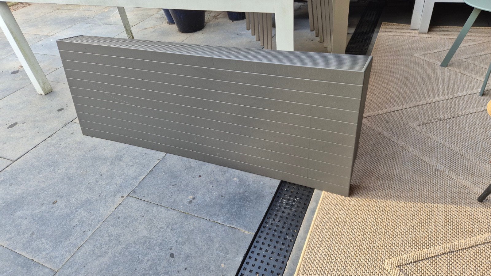 Simento Radiatorombouw antraciet 155x55x16 cm, Ophalen, Gebruikt