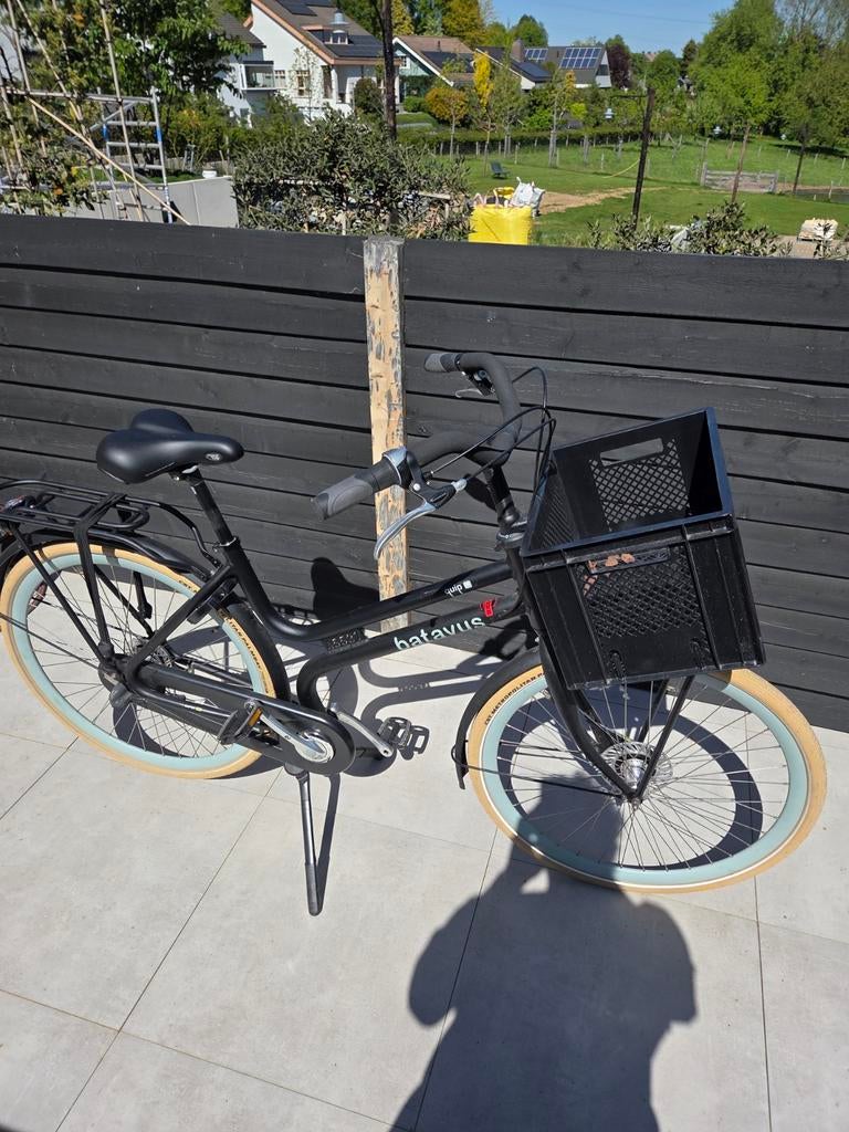 Zwarte batavus fiets, Ophalen of Verzenden, Zo goed als nieuw, 1 kind