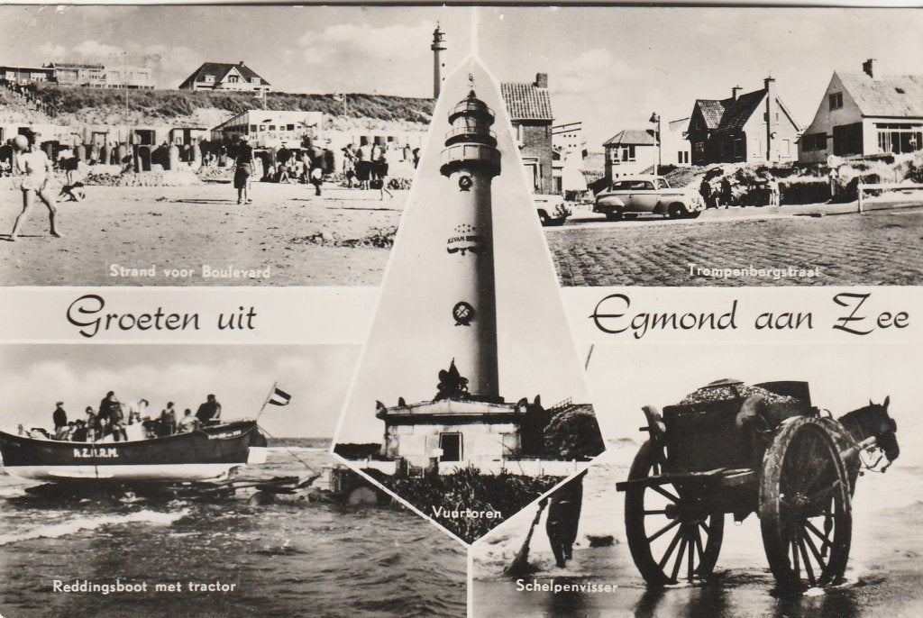 groeten uit egmond aan zee, Ophalen of Verzenden, 1940 tot 1960, Noord-Holland