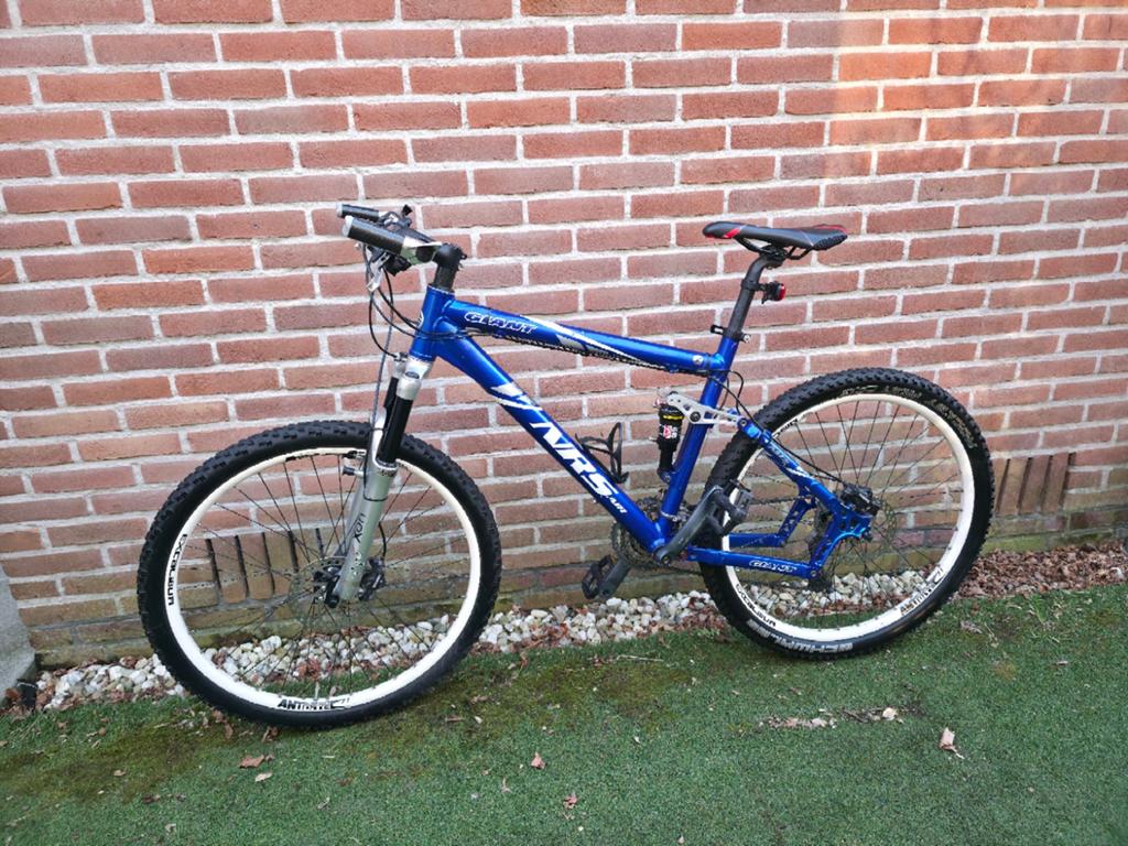 Mountainbike full suspension frame 47cm 27 versnellingen, Ophalen, Fully, 45 tot 49 cm, Giant
