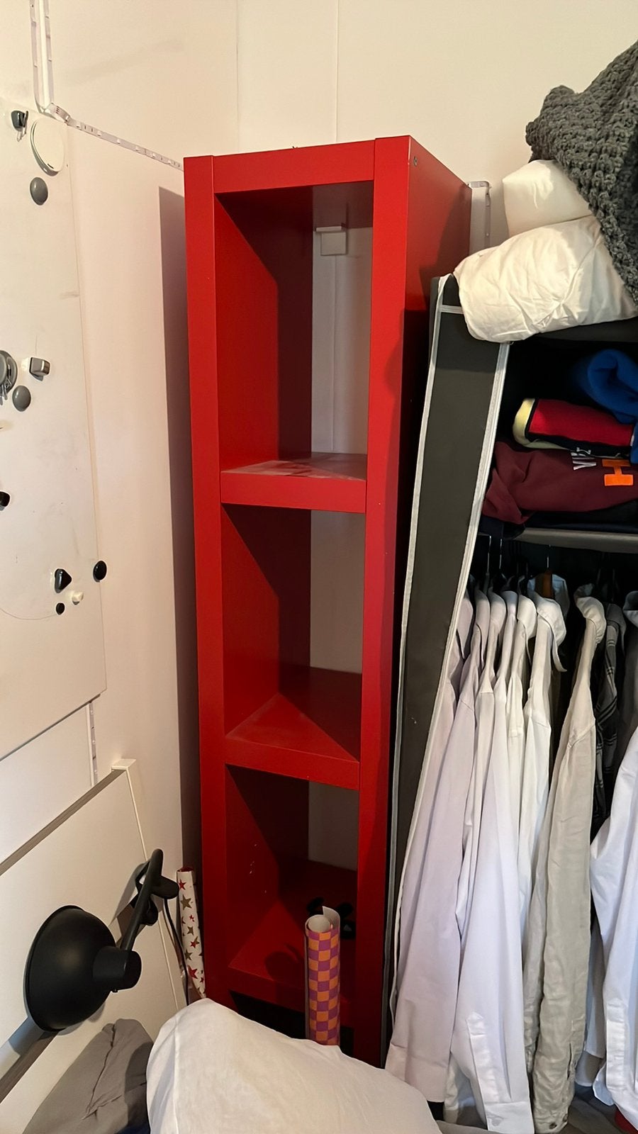 IKEA Lack kast rood 2 stuks, Ophalen, Minder dan 50 cm, Zo goed als nieuw, 150 tot 200 cm