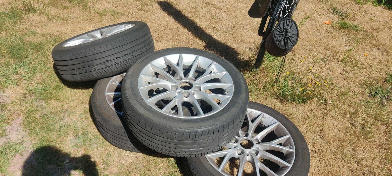 bmw style 380 17x7 inch continental Premi contact banden, Ophalen of Verzenden