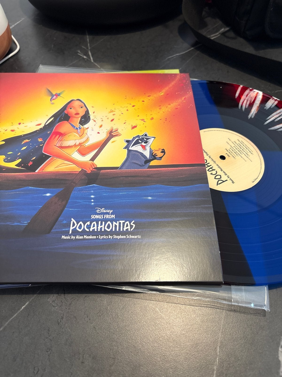 Disney Pocahontas Vinyl LP - Kleur gecheckt, Colored vinyl, Ophalen of Verzenden, Zo goed als nieuw, 12 inch