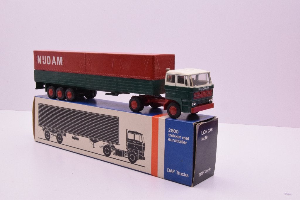 DAF 2800  '' Nijdam transport '' Lion car, Ophalen of Verzenden, Zo goed als nieuw, Bus of Vrachtwagen, Lion Toys