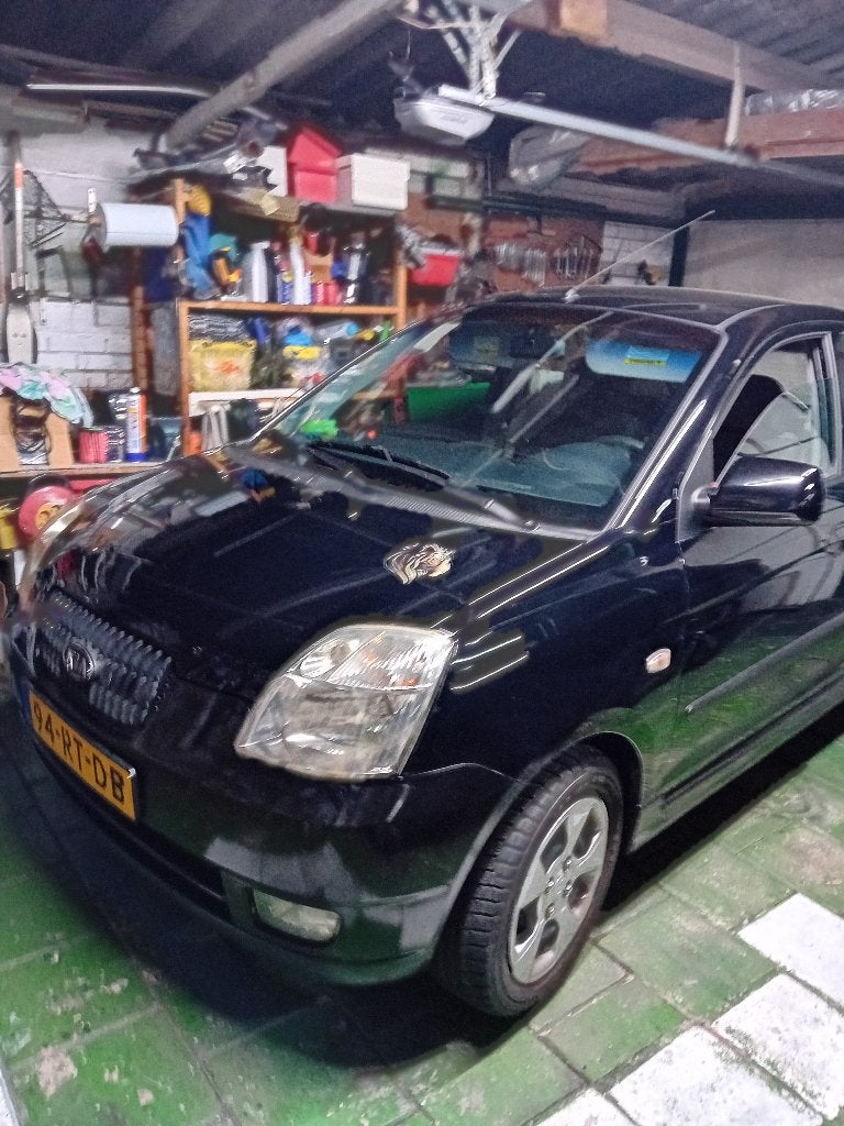 Kia Picanto 1.0 2005 Zwart, Voorwielaandrijving, 836 kg, 31 €/maand, 4 cilinders