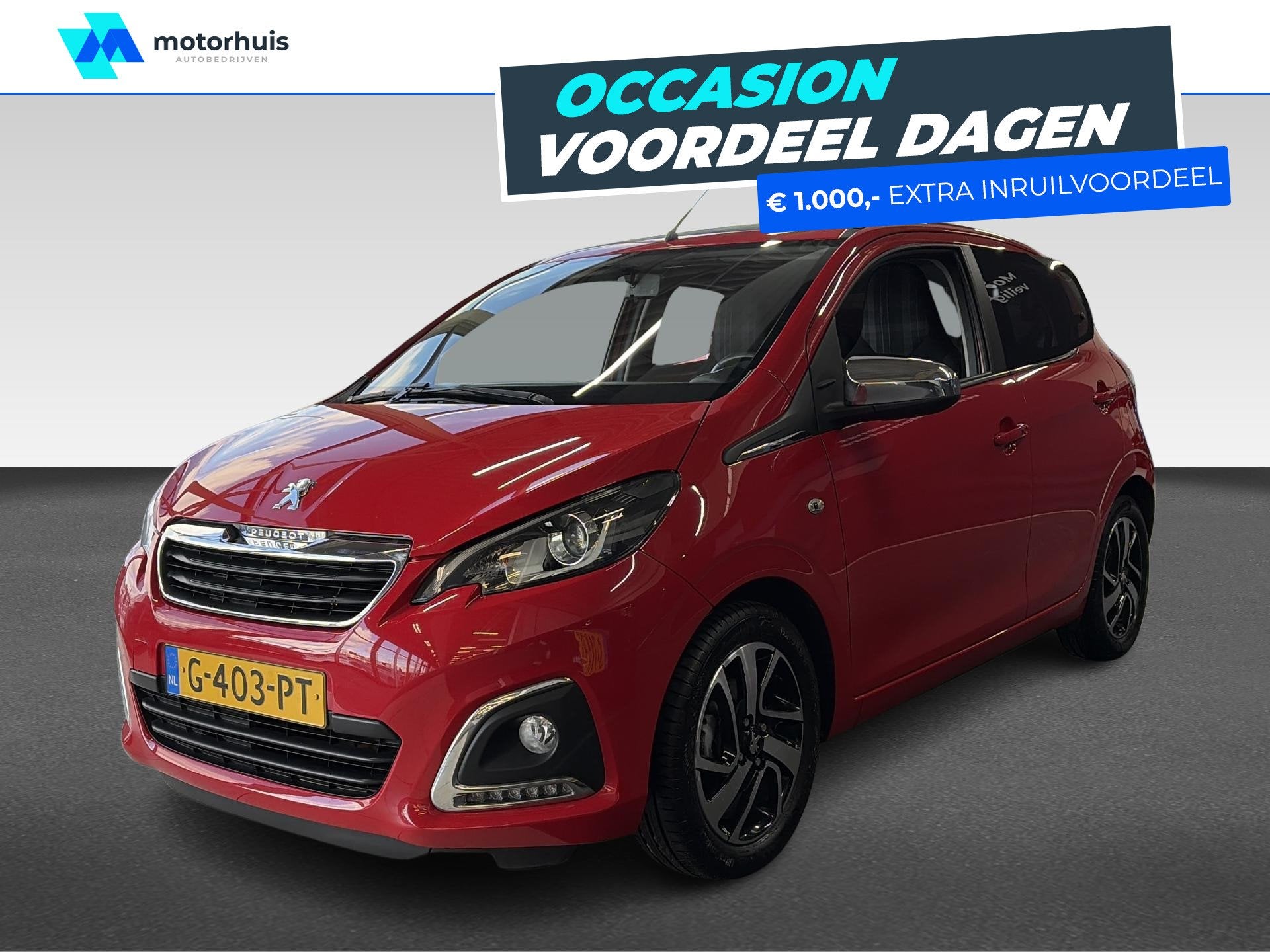 Peugeot 108 1.0 e-VTi 72pk 5D TOP! Allure CABRIO CAMERA KEYL, Auto's, Gebruikt, 4 stoelen, Origineel Nederlands, Bedrijf