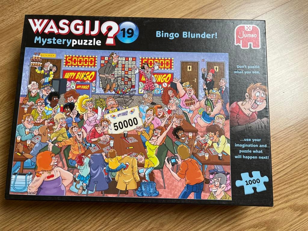 Wasgij Mystery 19: Bingo Blunder! 1000 stukjes puzzel, Ophalen of Verzenden, Zo goed als nieuw