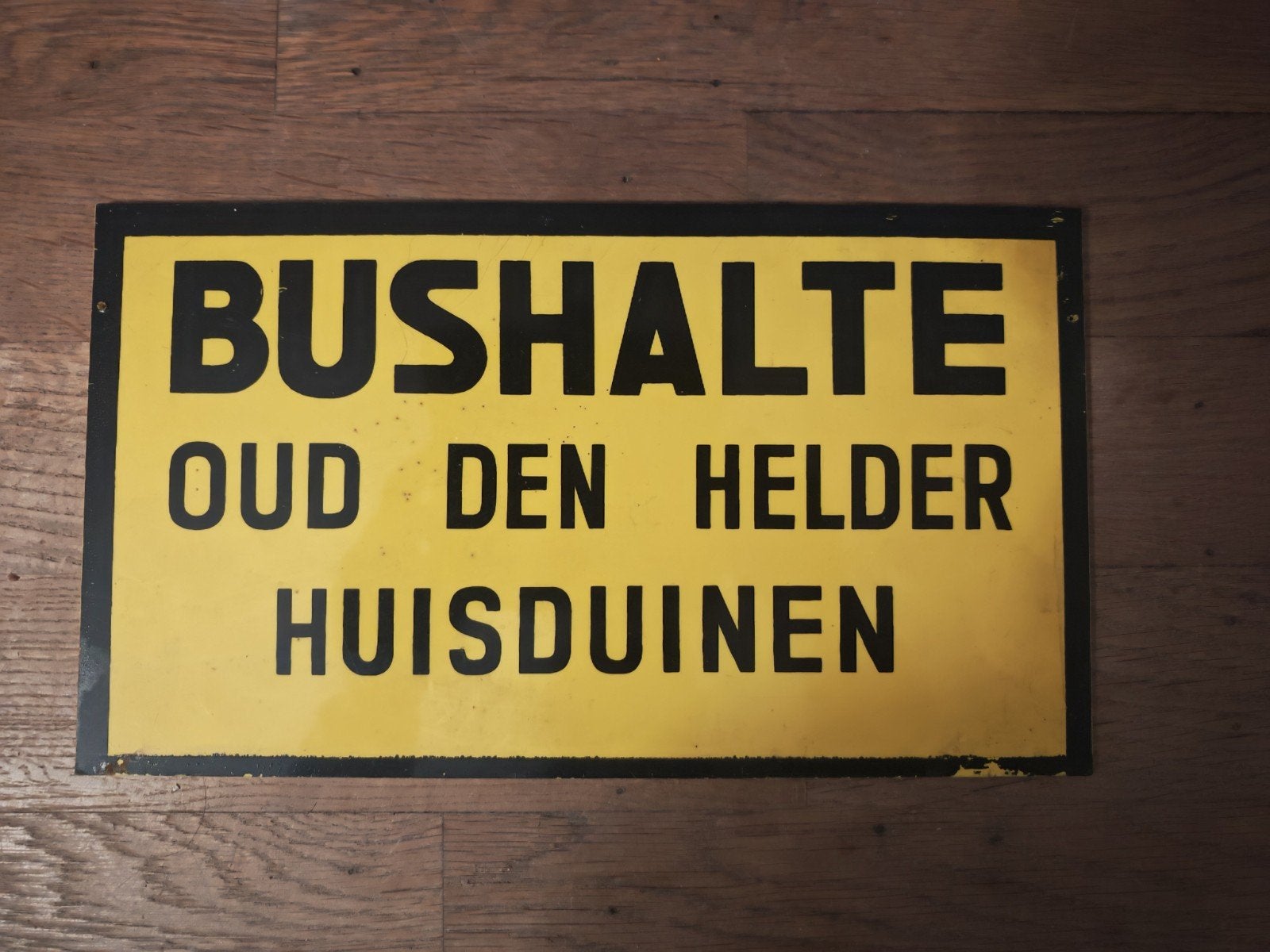 Bijzonder bushalte bord - Oud Den Helder Huisduinen, Ophalen of Verzenden, Gebruikt, Overige typen