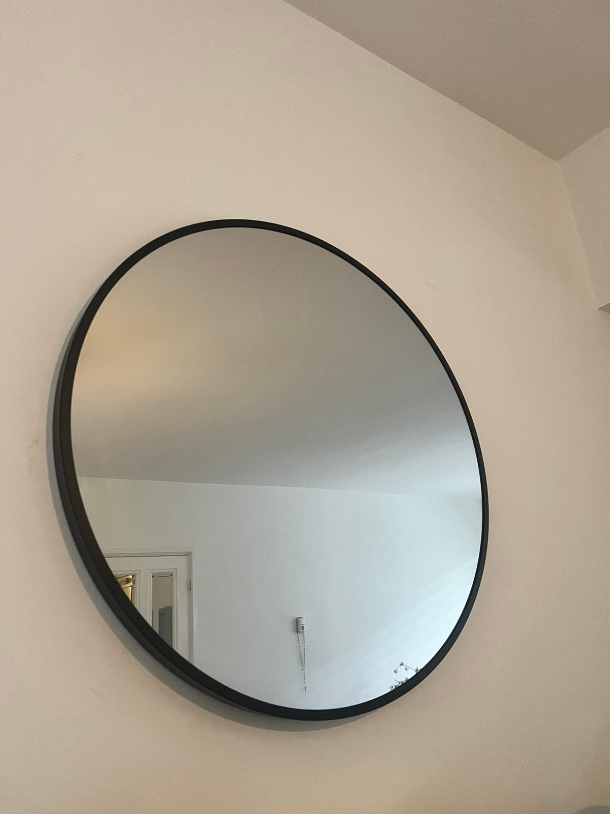 Grote ronde spiegel 80 cm, Huis en Inrichting, Ophalen, Rond, Zo goed als nieuw, 75 tot 100 cm