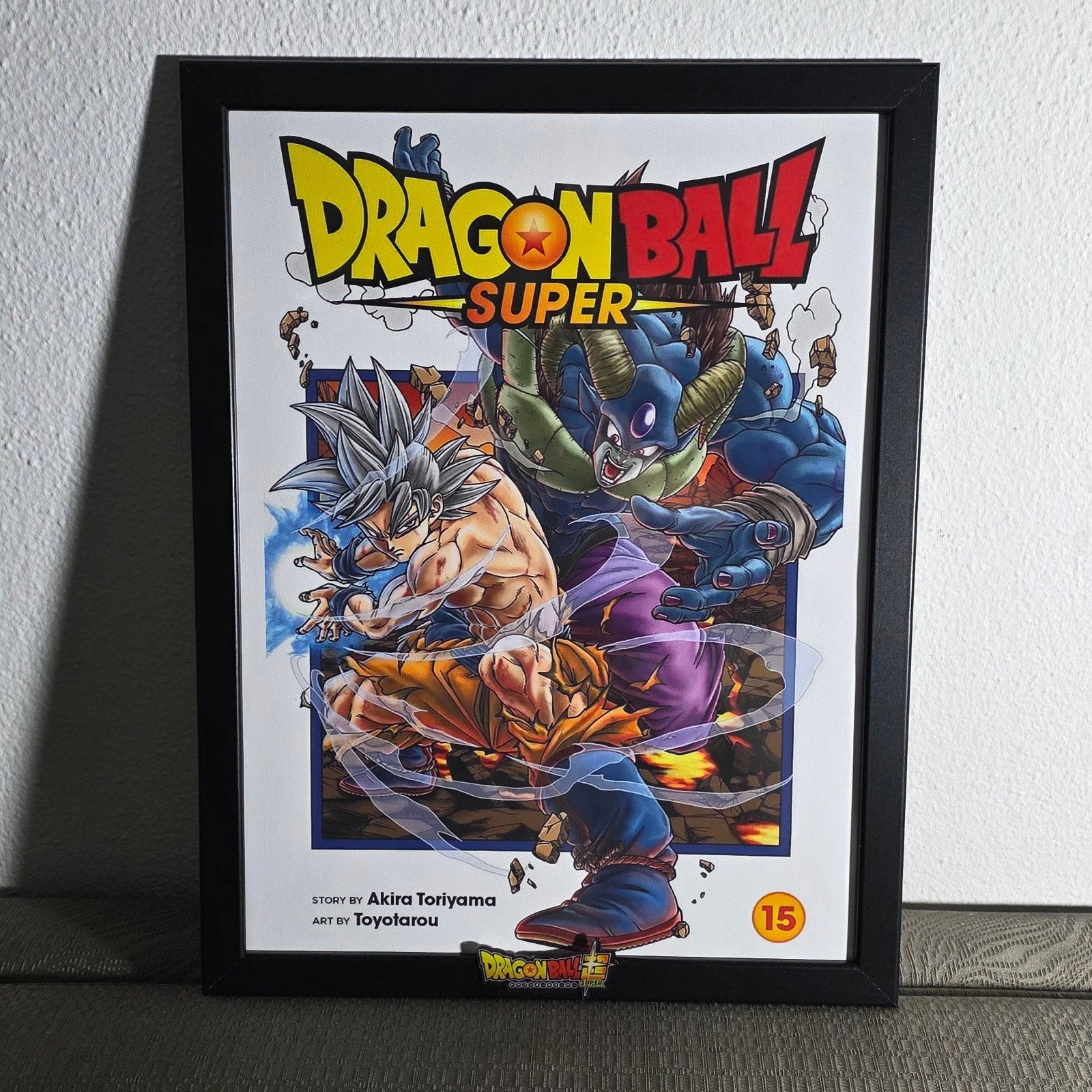 Dragon Ball Super Manga Vol 15 Ingelijste Poster 30x40cm, Verzamelen, Rechthoekig Staand, Met lijst, Nieuw, Ophalen of Verzenden