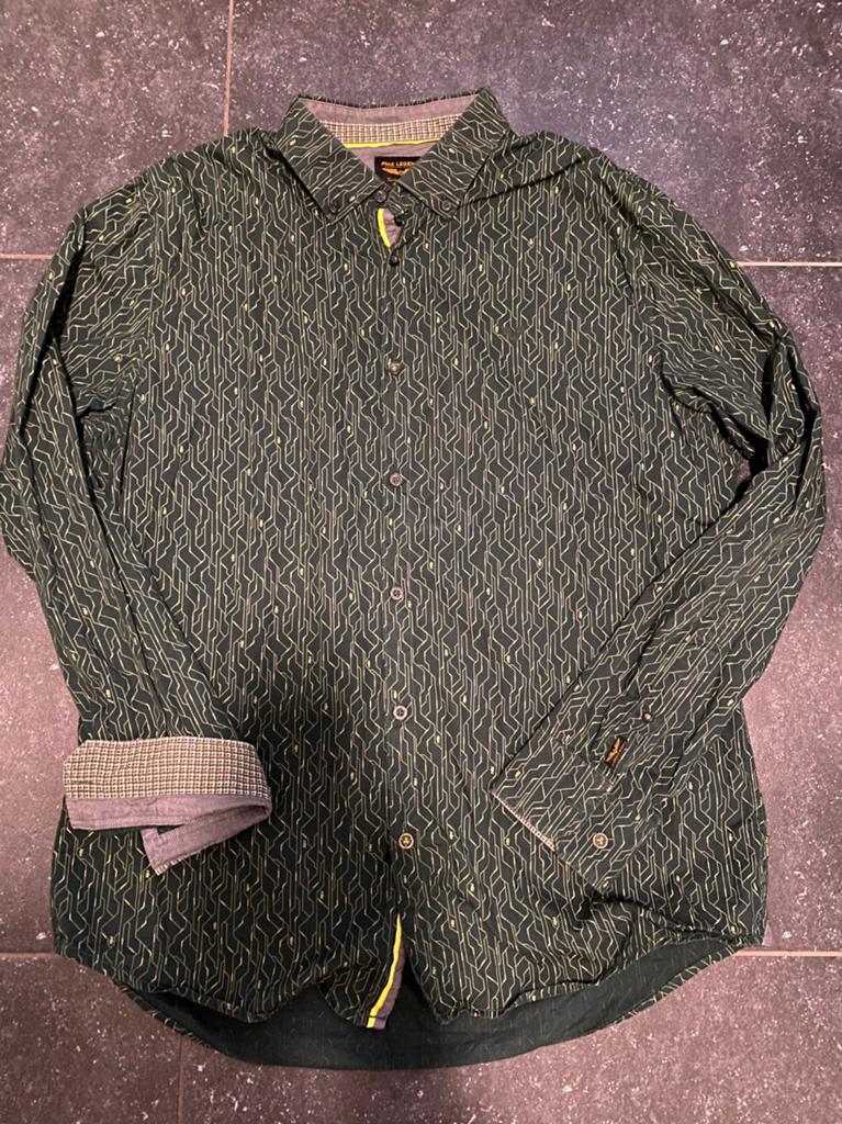 PME LEGEND OVERHEMD LM. XL, Ophalen of Verzenden, Gedragen, Groen, Halswijdte 43/44 (XL)