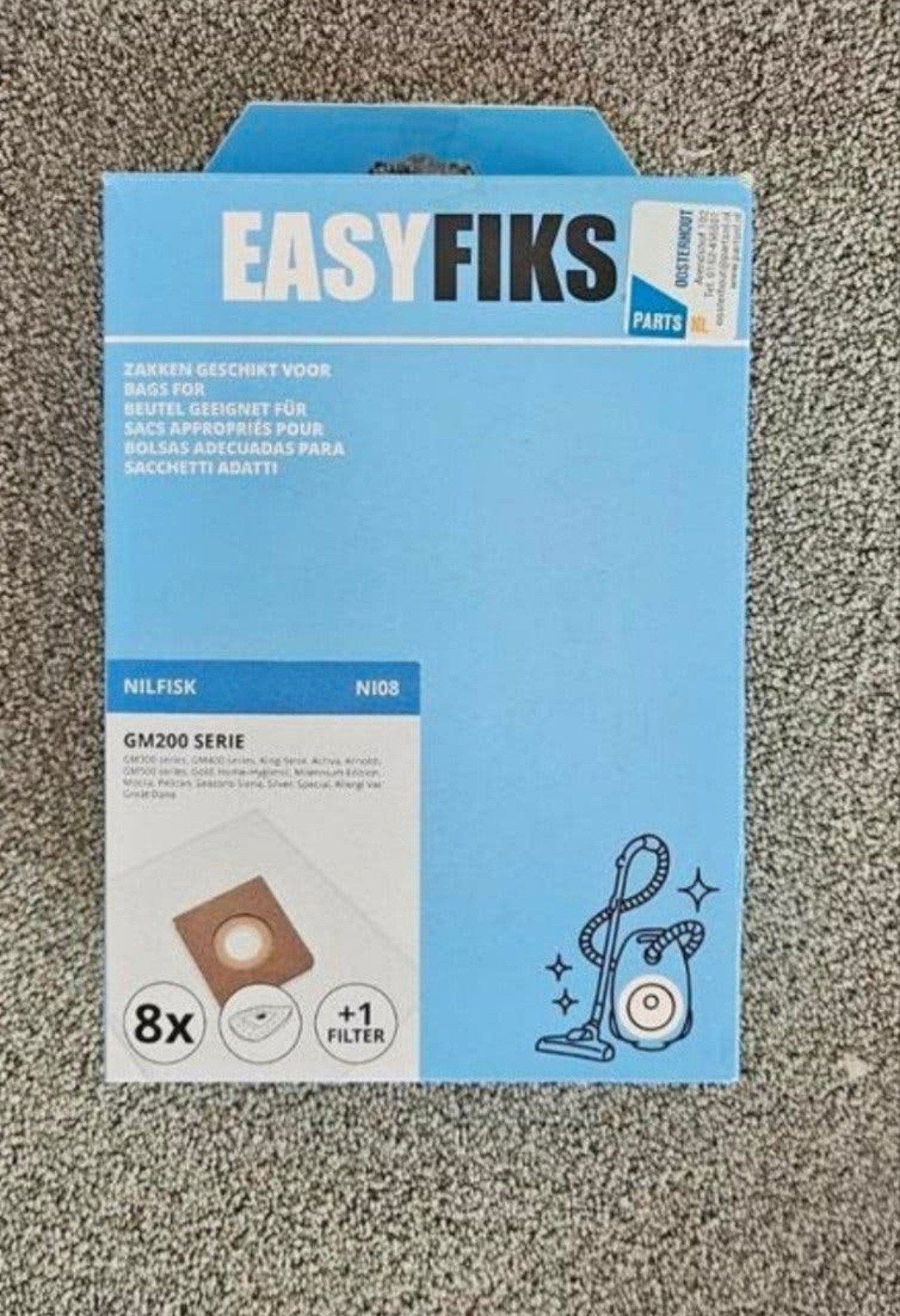 Stofzuiger zakken. Nilfisk. Nieuw in doos. Inclusief filter, Ophalen of Verzenden, Nieuw