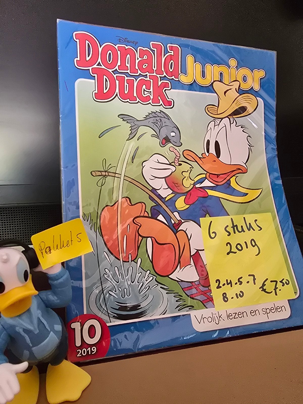 Donald Duck Junior - 6 stuks uit 2019 (nrs. 2,4,5,7,8,10), Boeken, Tijdschriften en Kranten, Gelezen, Overige typen, Ophalen of Verzenden