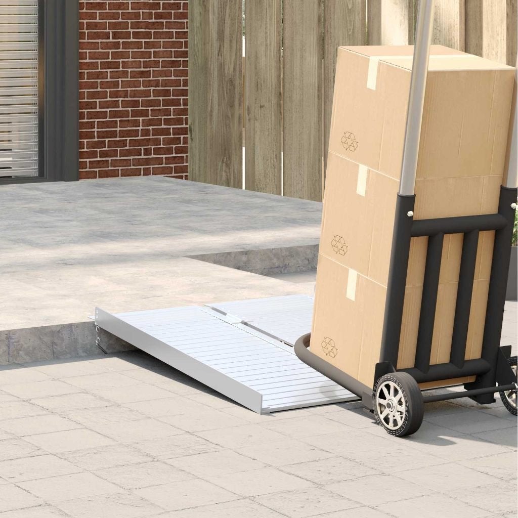 Rolstoeloprijplaat opvouwbaar 91 cm aluminium GRATIS BZRGD!, Verzenden, Nieuw, Nvt, Nvt
