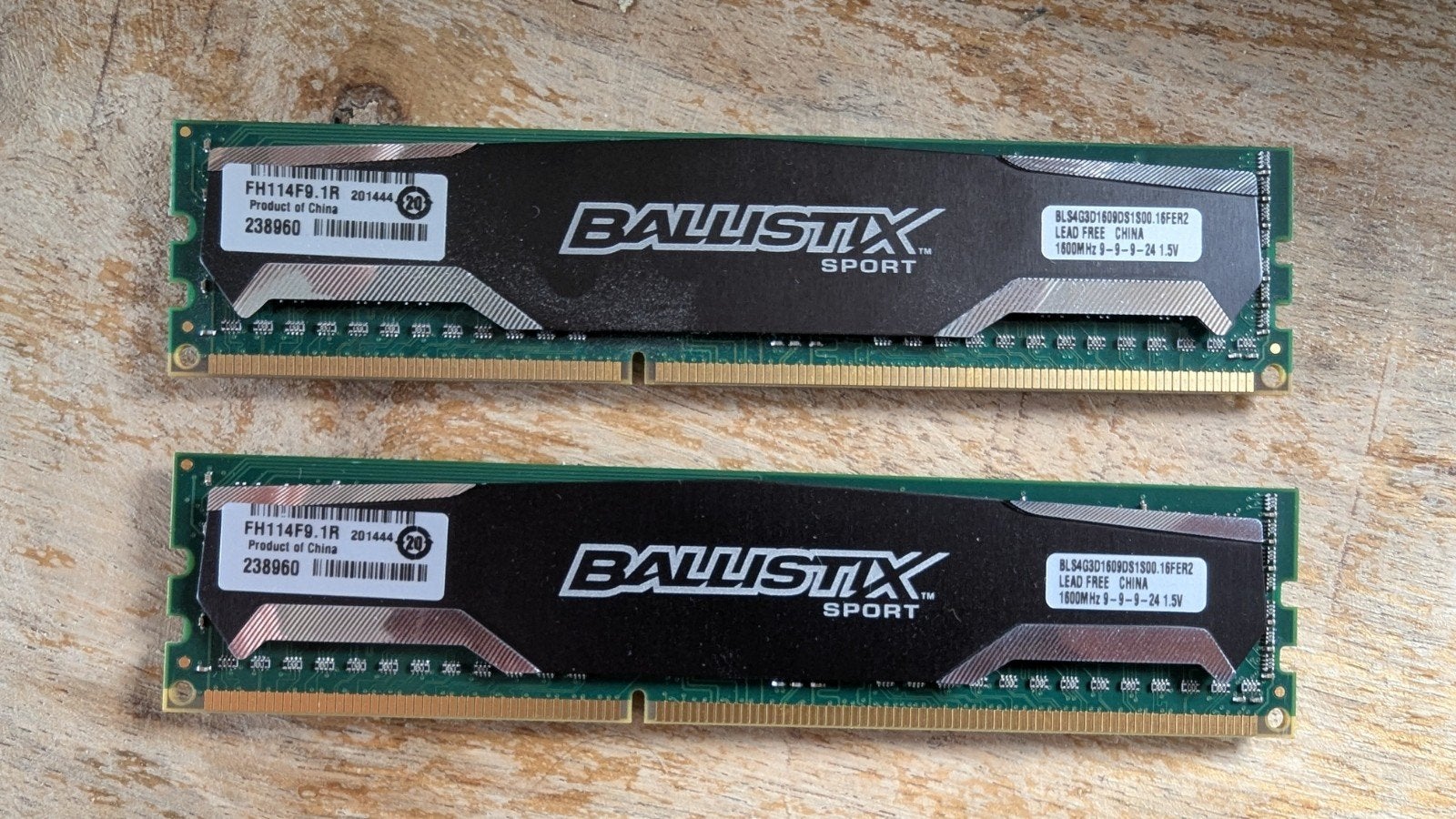 RAM - Crucial Ballistix Sport DDR3 Set (2x 4GB) 1600MHz CL9, Computers en Software, RAM geheugen, Ophalen of Verzenden, DDR3, Desktop
