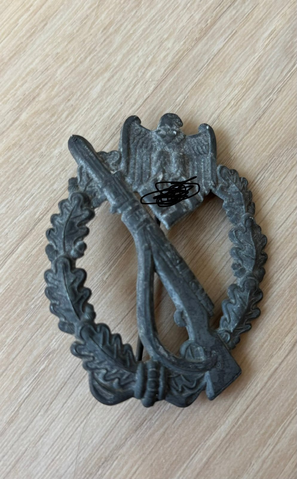 Duitse WW2 Infanterie Aanvalsinsigne Medaille, Verzamelen, Ophalen of Verzenden, Landmacht, Duitsland, Lintje, Medaille of Wings