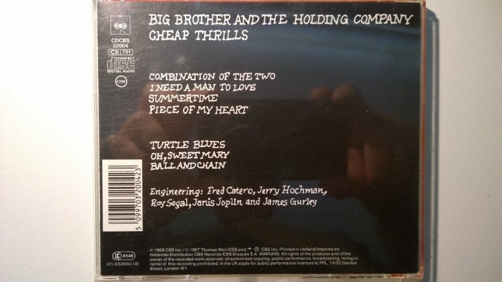 Big Brother & The Holding Company - Cheap Thrills, Ophalen of Verzenden, Zo goed als nieuw, Poprock