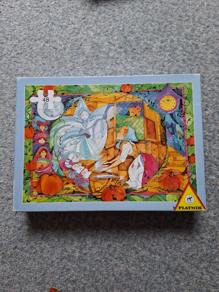 Kinderpuzzel "cinderella", Ophalen of Verzenden, 10 tot 50 stukjes, Gebruikt, 4 tot 6 jaar