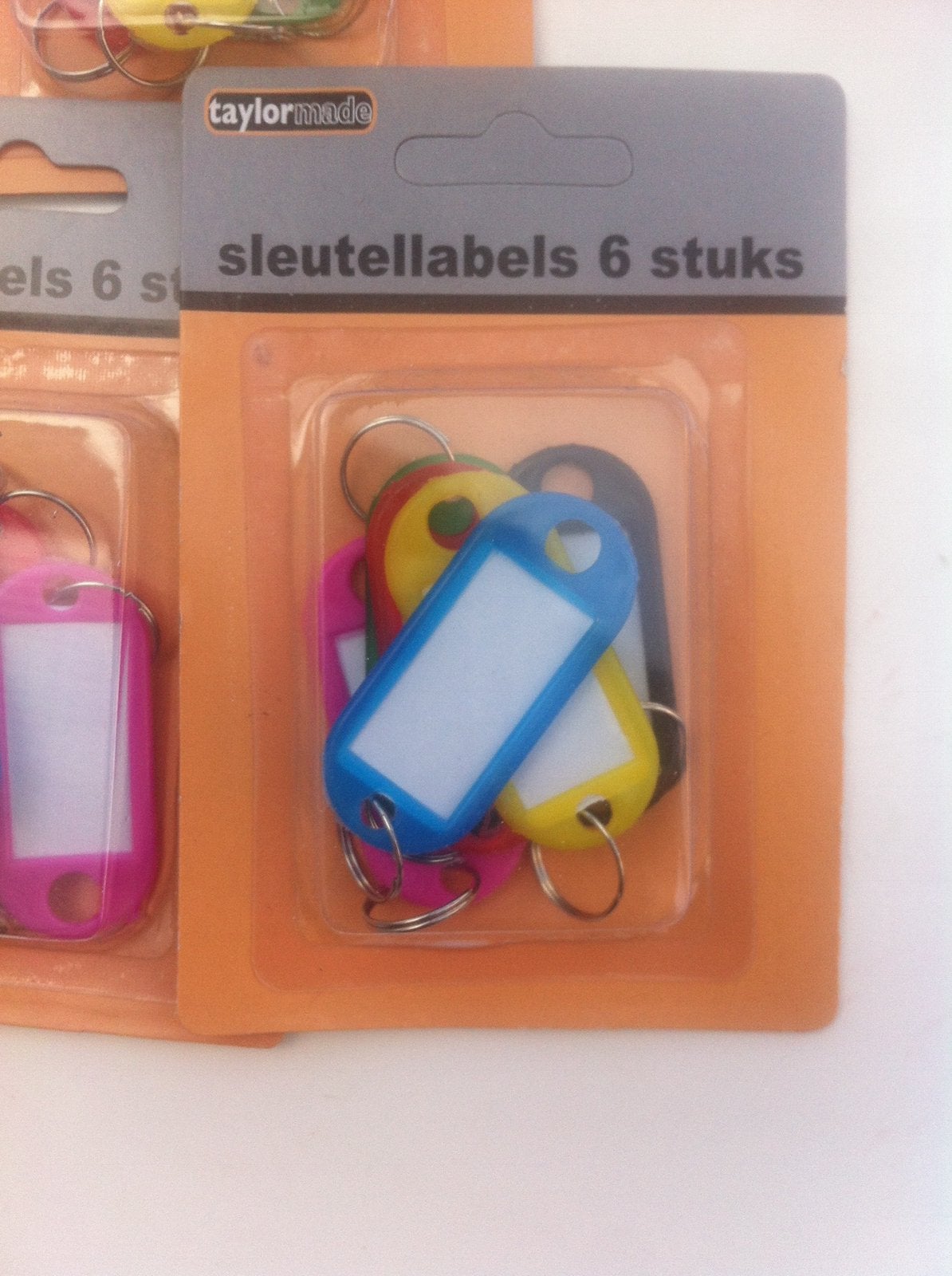 Sleutellabels 6 stuks - Diverse kleuren, Ophalen of Verzenden, Nieuw, Overige typen